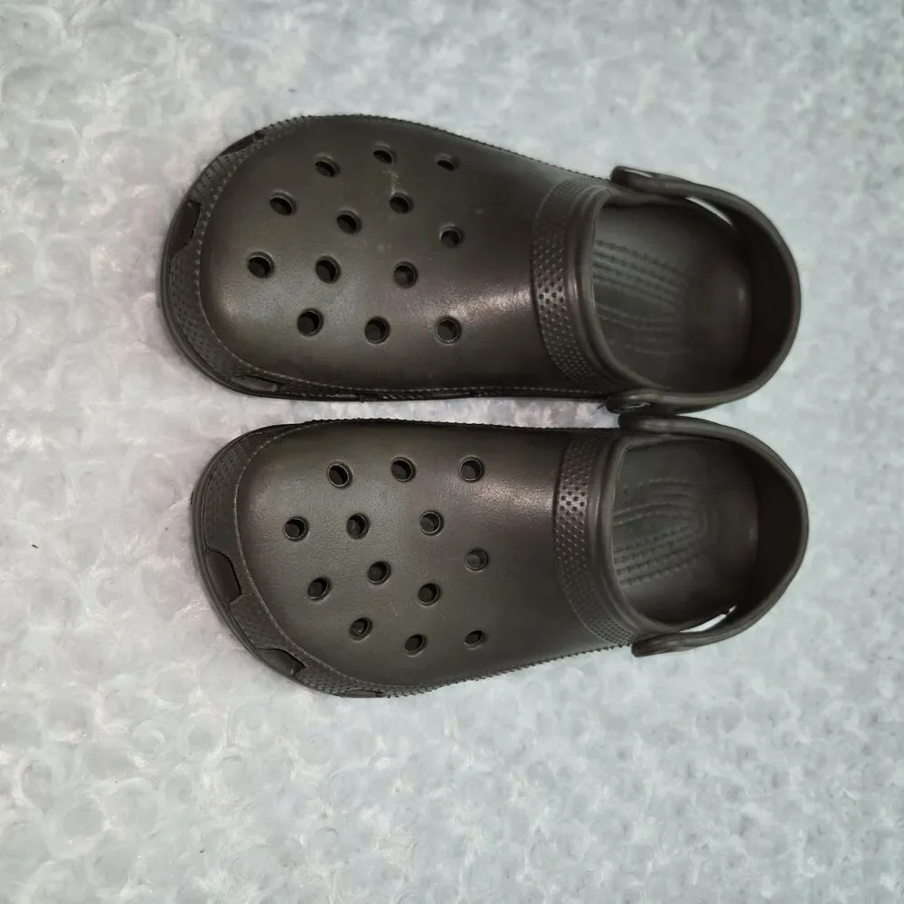 Crocs Classic Brown Slip On Comfort Clogs Unisex Mens 12